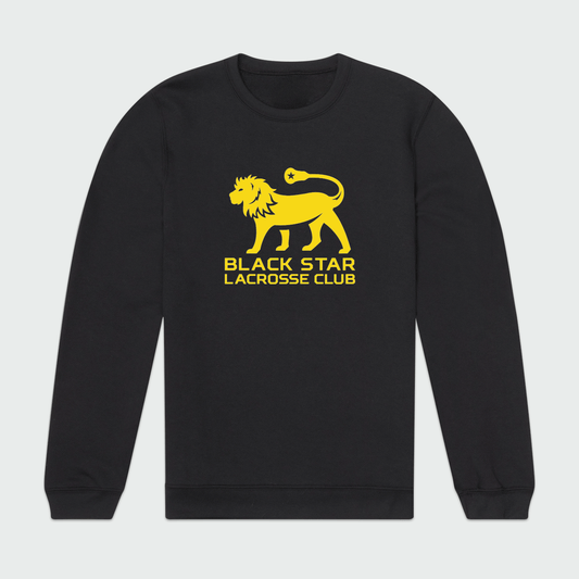 Black Star Lacrosse Adult Sport Sweatshirt Signature Lacrosse