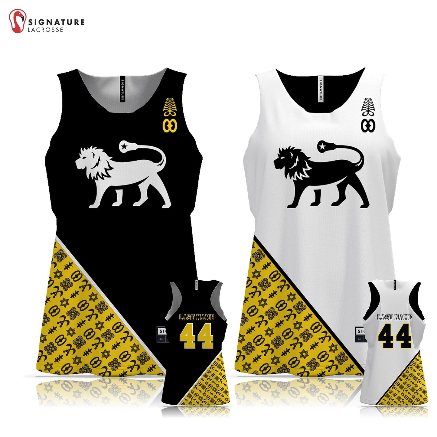 Black Star Lacrosse Women's Player Game Pinnie: 8U Signature Lacrosse
