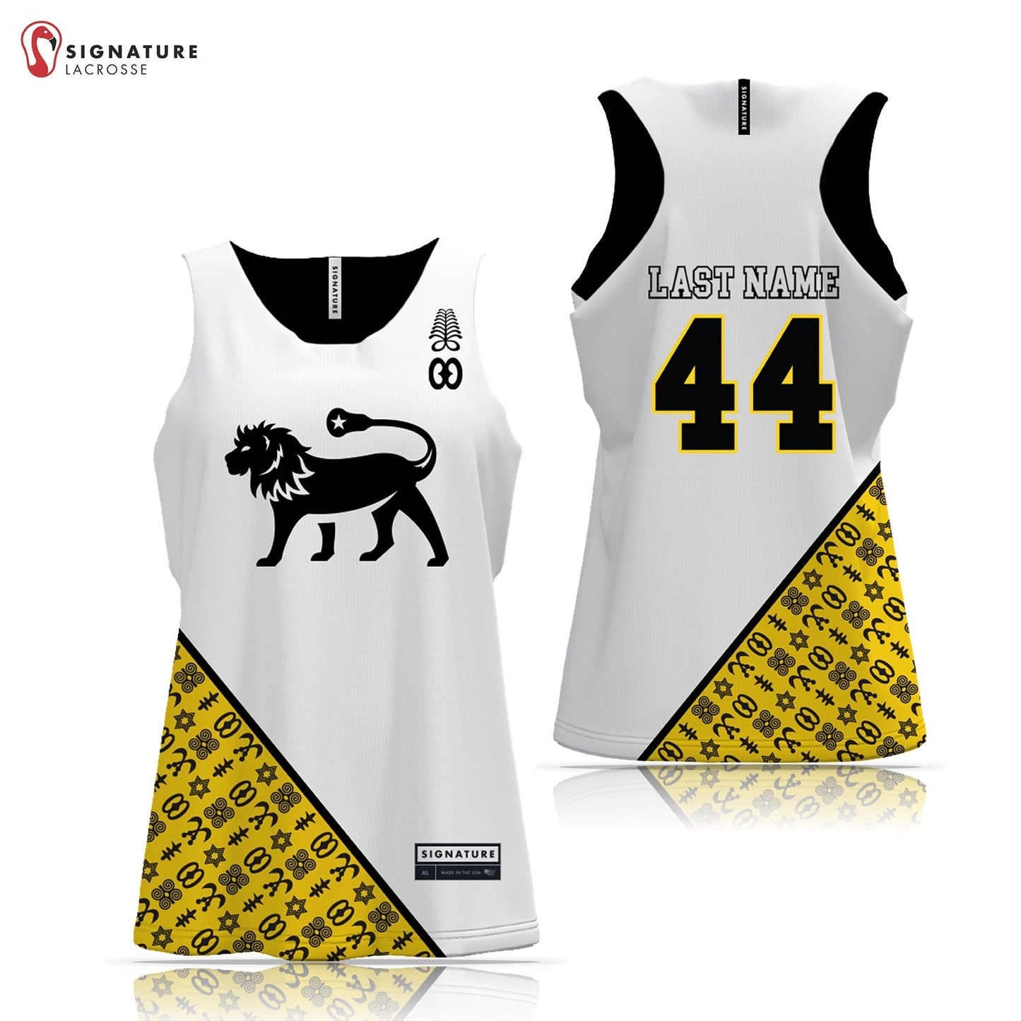 Black Star Lacrosse Women's Player Game Pinnie: 8U Signature Lacrosse
