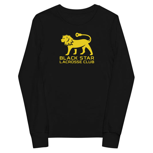 Black Star Lacrosse Youth Cotton Long Sleeve T-Shirt Signature Lacrosse