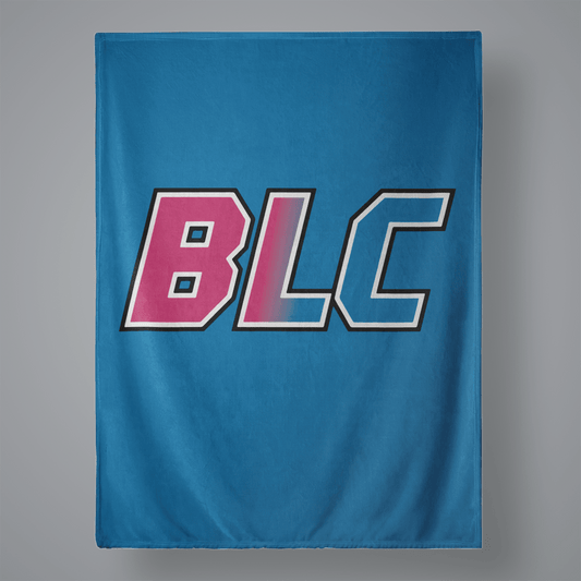Blackhawk Lacrosse Large Plush Throw Blanket Signature Lacrosse