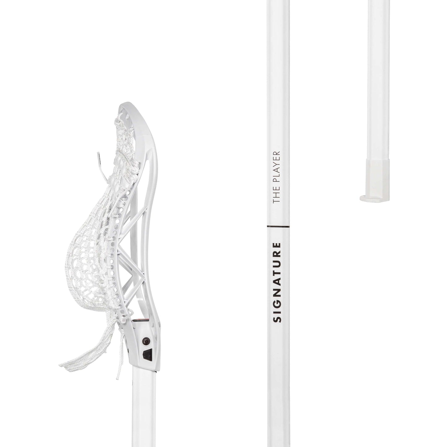 Carbon Pro Defensive Complete Lacrosse Stick | 60" | White Signature Lacrosse