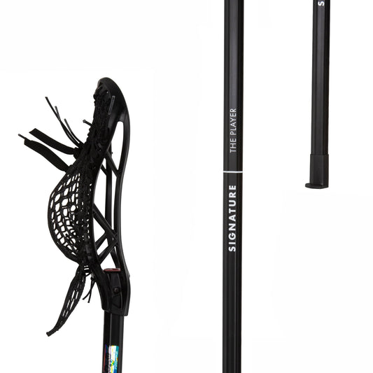 Carbon Pro Universal Complete Lacrosse Stick | 30" | Black Signature Lacrosse