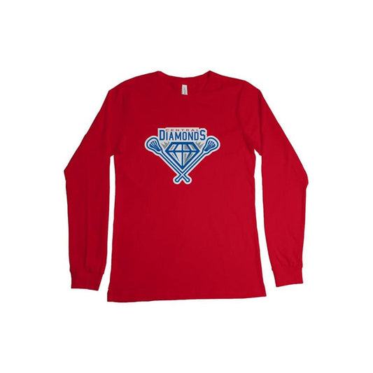 Central Diamonds Lacrosse Adult Cotton Long Sleeve T-Shirt Signature Lacrosse