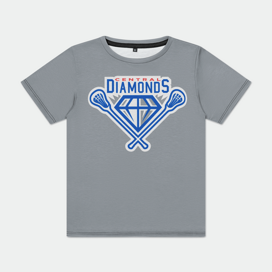 Central Diamonds Lacrosse Youth Sport T-Shirt Signature Lacrosse
