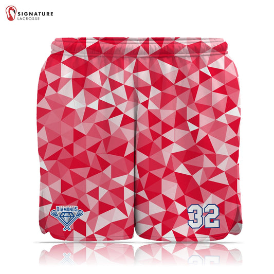 Central Diamonds Women's Pro Game Shorts: Central Diamonds Signature Lacrosse
