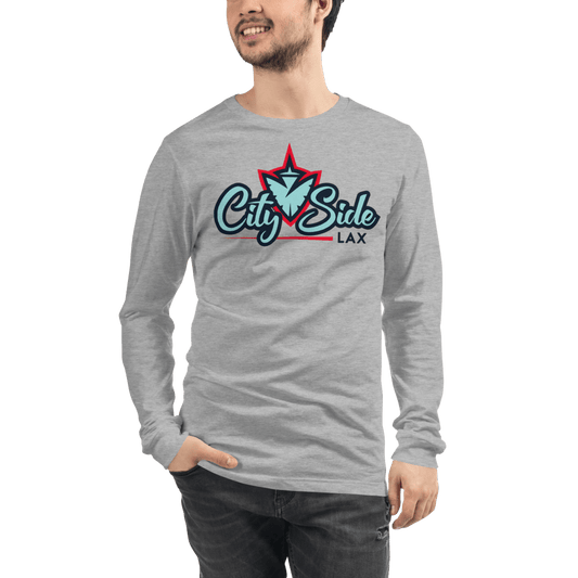 City Side Lax Adult Premium Long Sleeve T -Shirt Signature Lacrosse