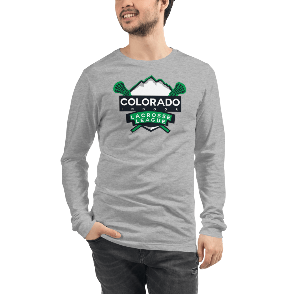Colorado Indoor Lacrosse League Adult Premium Long Sleeve T -Shirt Signature Lacrosse