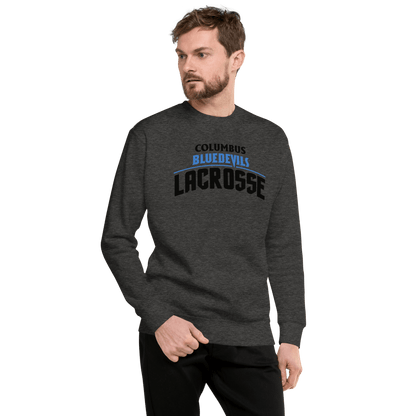 Columbus High Blue Devils Fleece Pullover Signature Lacrosse