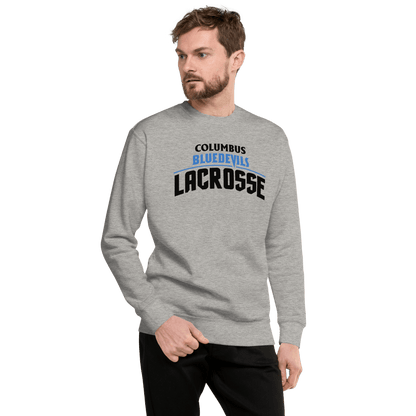 Columbus High Blue Devils Fleece Pullover Signature Lacrosse