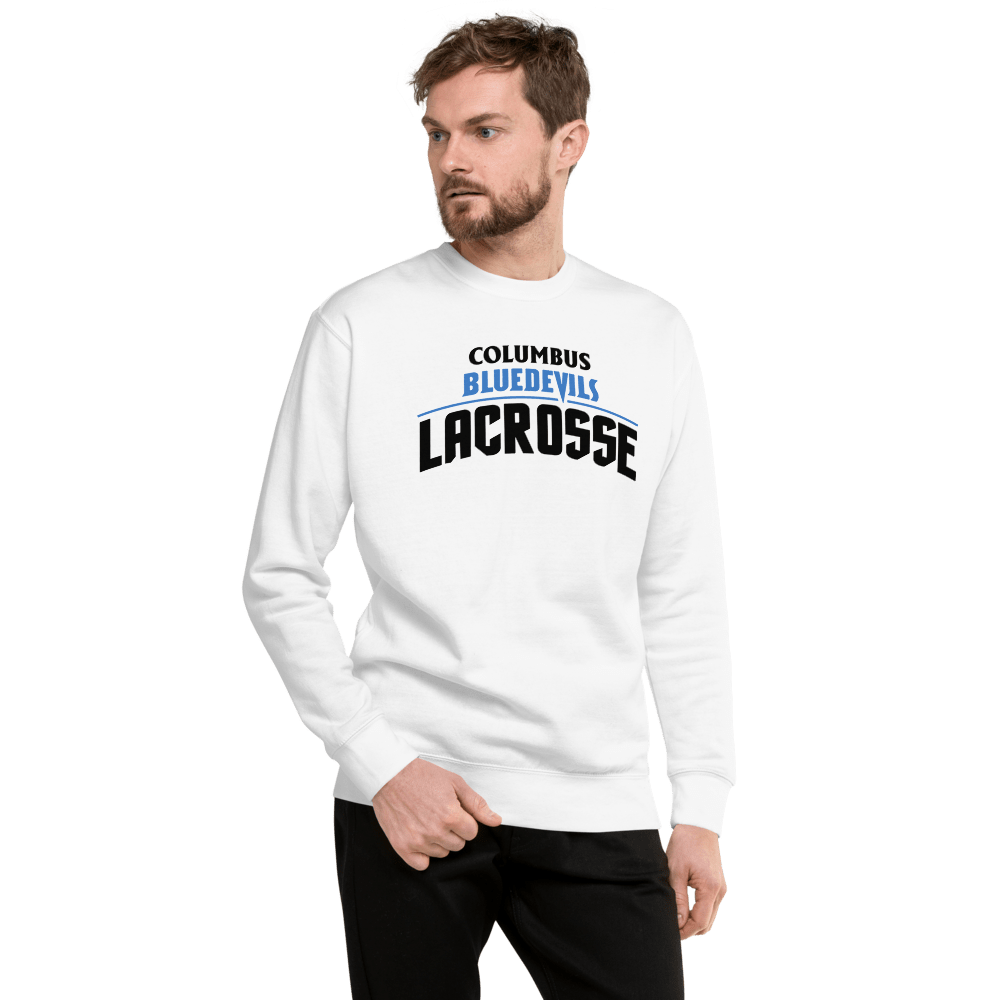 Columbus High Blue Devils Fleece Pullover Signature Lacrosse