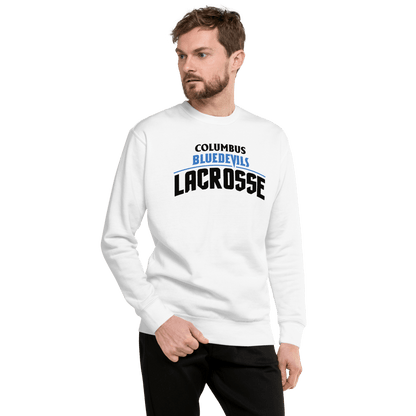 Columbus High Blue Devils Fleece Pullover Signature Lacrosse