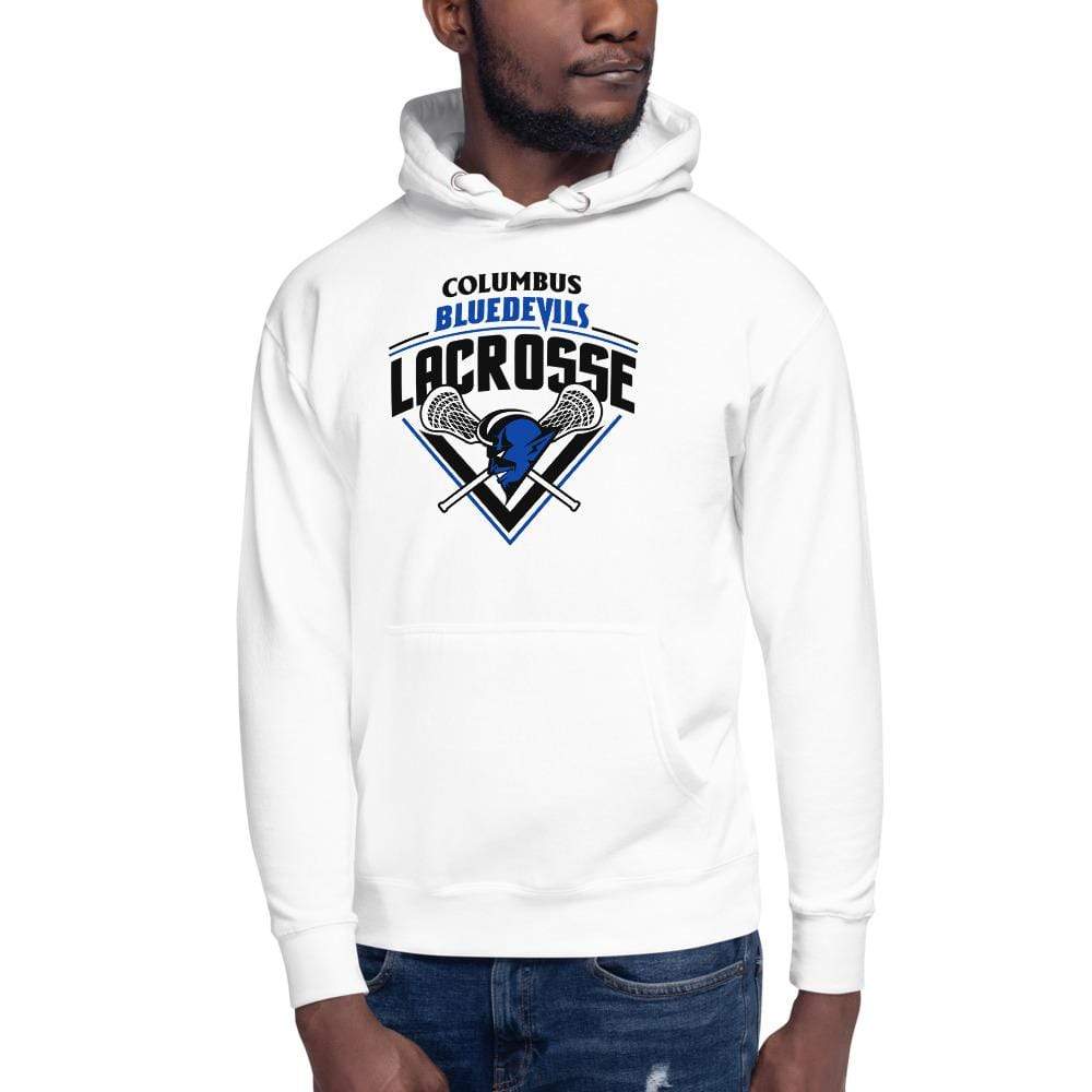Columbus High Blue Devils Fleece Pullover Signature Lacrosse