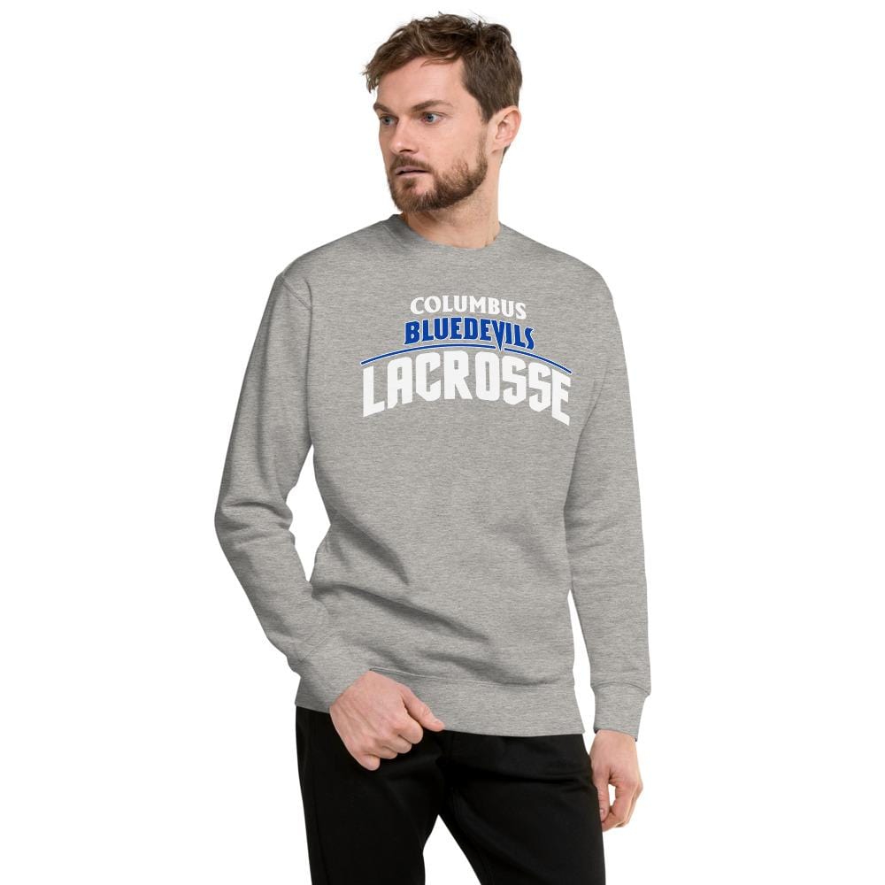 Columbus High Blue Devils Fleece Pullover Signature Lacrosse