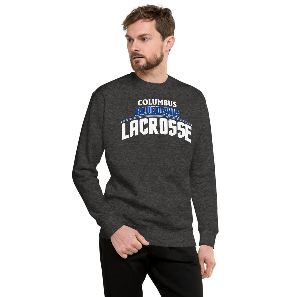 Columbus High Blue Devils Fleece Pullover Signature Lacrosse