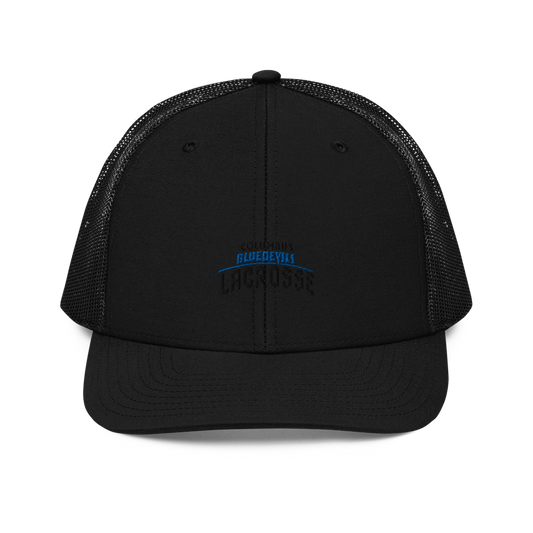Columbus High Blue Devils Richardson Trucker Hat Signature Lacrosse