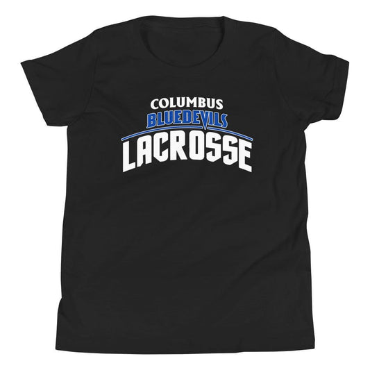 Columbus High Blue Devils Youth Premium Short Sleeve T-Shirt Signature Lacrosse