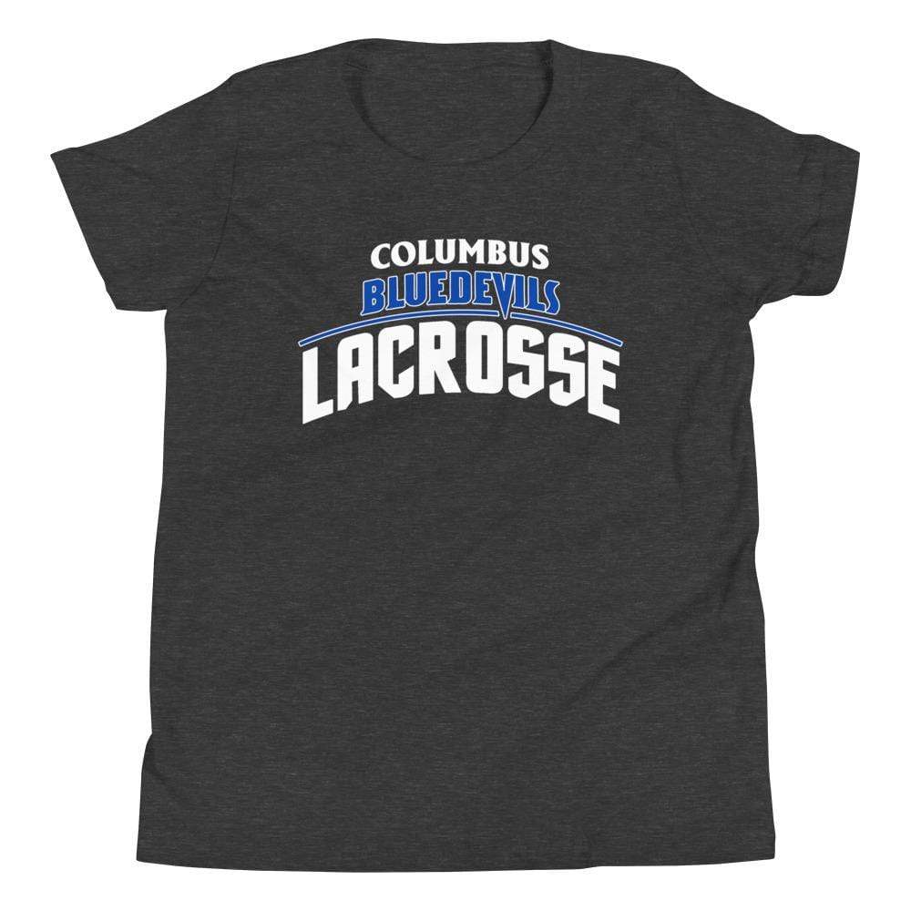 Columbus High Blue Devils Youth Premium Short Sleeve T-Shirt Signature Lacrosse