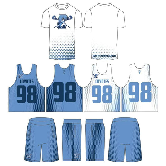Coyotes Youth Lacrosse Men's Performance 3 Piece Game Package - Basic Signature Lacrosse