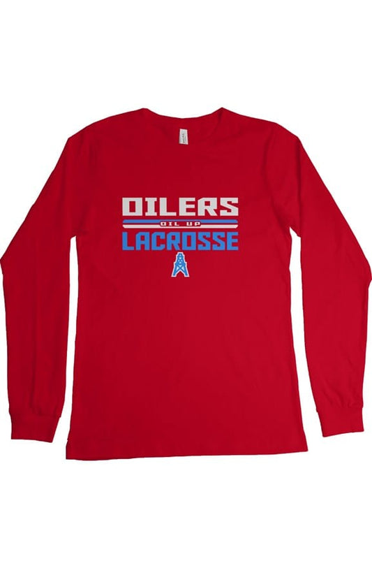 CT Oilers Lacrosse Adult Cotton Long Sleeve T-Shirt Signature Lacrosse