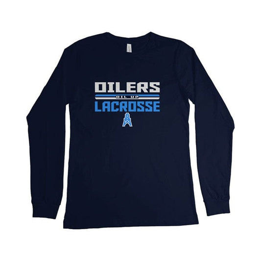CT Oilers Lacrosse Adult Cotton Long Sleeve T-Shirt Signature Lacrosse