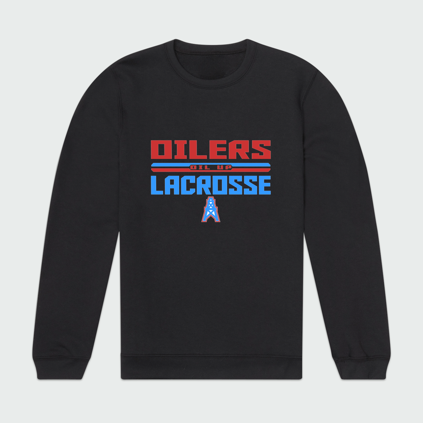 CT Oilers Lacrosse Adult Sport Sweatshirt Signature Lacrosse