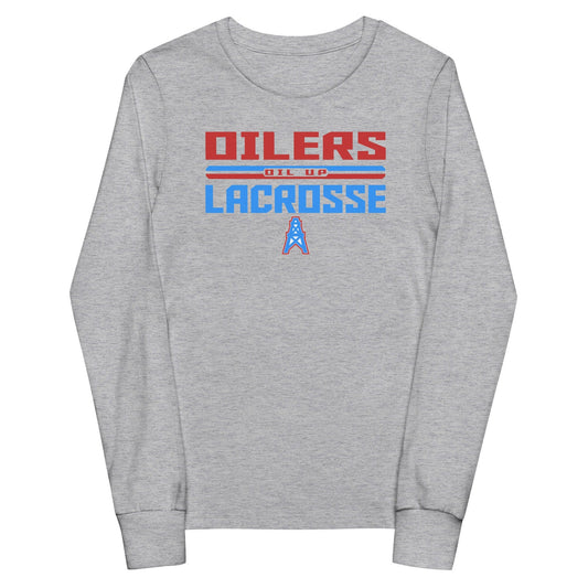 CT Oilers Lacrosse Youth Cotton Long Sleeve T-Shirt Signature Lacrosse