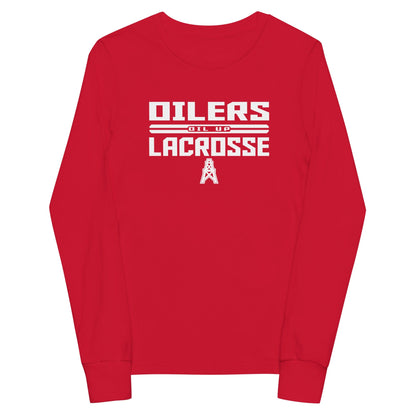 CT Oilers Lacrosse Youth Cotton Long Sleeve T-Shirt Signature Lacrosse