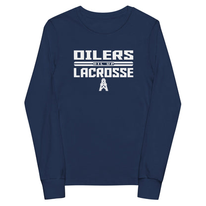 CT Oilers Lacrosse Youth Cotton Long Sleeve T-Shirt Signature Lacrosse