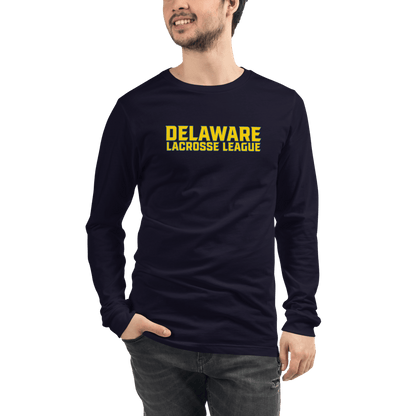 Delaware Lacrosse League Adult Premium Long Sleeve T -Shirt Signature Lacrosse