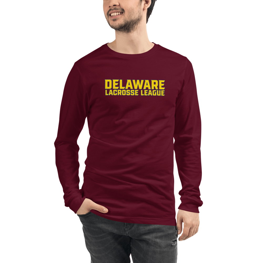 Delaware Lacrosse League Adult Premium Long Sleeve T -Shirt Signature Lacrosse