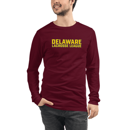 Delaware Lacrosse League Adult Premium Long Sleeve T -Shirt Signature Lacrosse