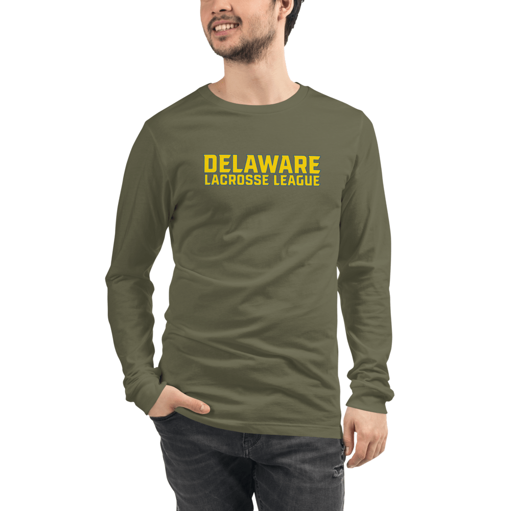 Delaware Lacrosse League Adult Premium Long Sleeve T -Shirt Signature Lacrosse