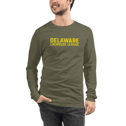 Delaware Lacrosse League Adult Premium Long Sleeve T -Shirt Signature Lacrosse