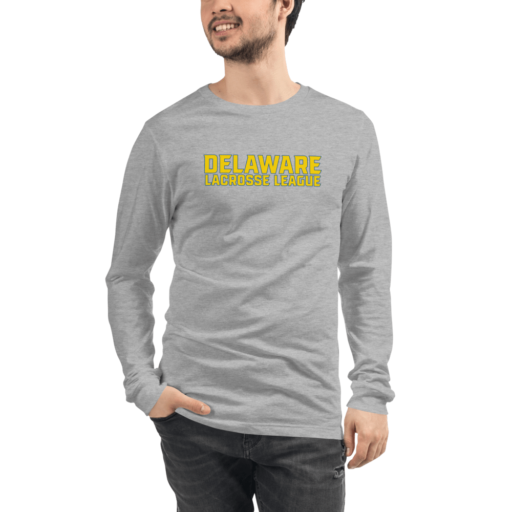 Delaware Lacrosse League Adult Premium Long Sleeve T -Shirt Signature Lacrosse