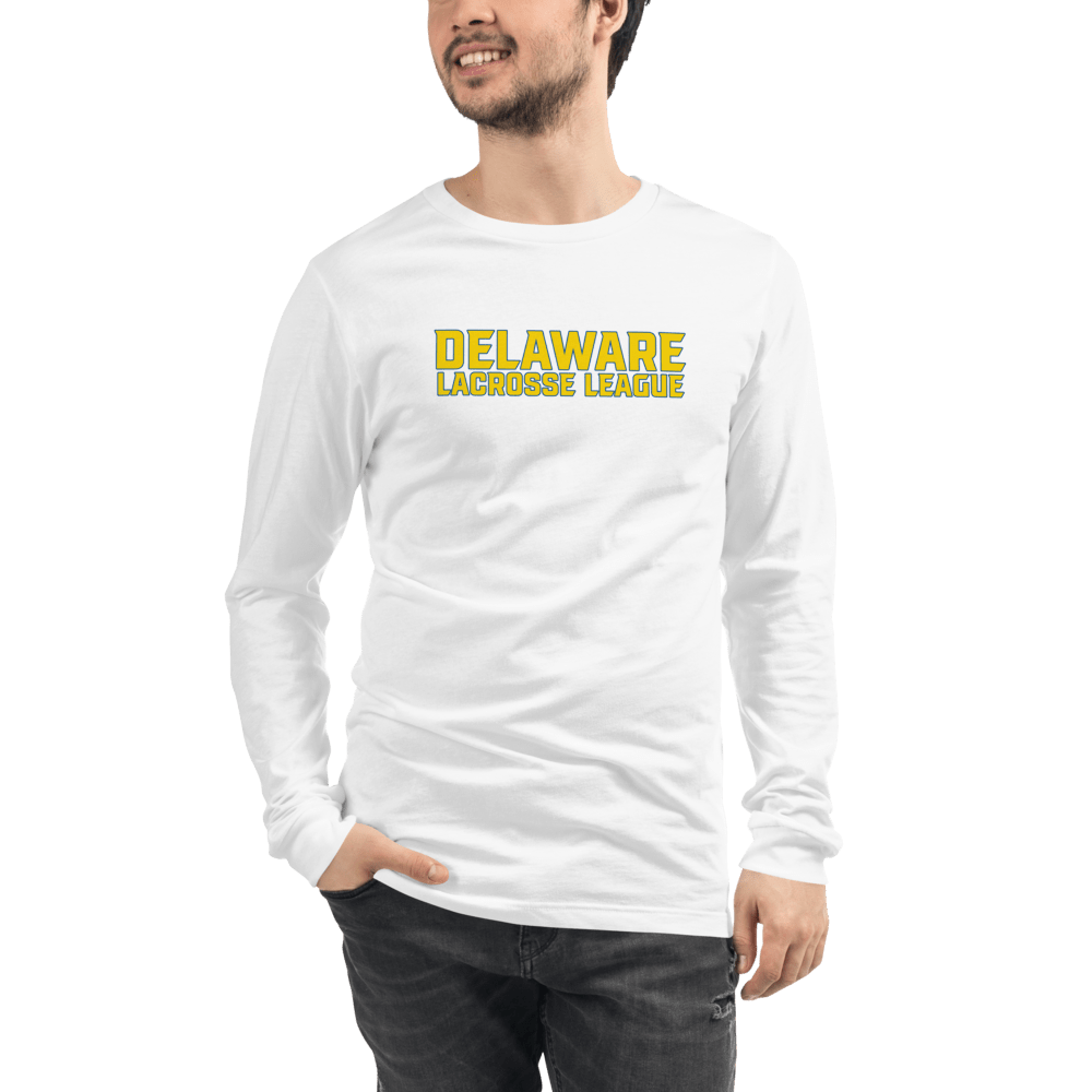 Delaware Lacrosse League Adult Premium Long Sleeve T -Shirt Signature Lacrosse