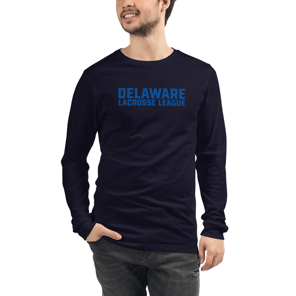 Delaware Lacrosse League Adult Premium Long Sleeve T -Shirt