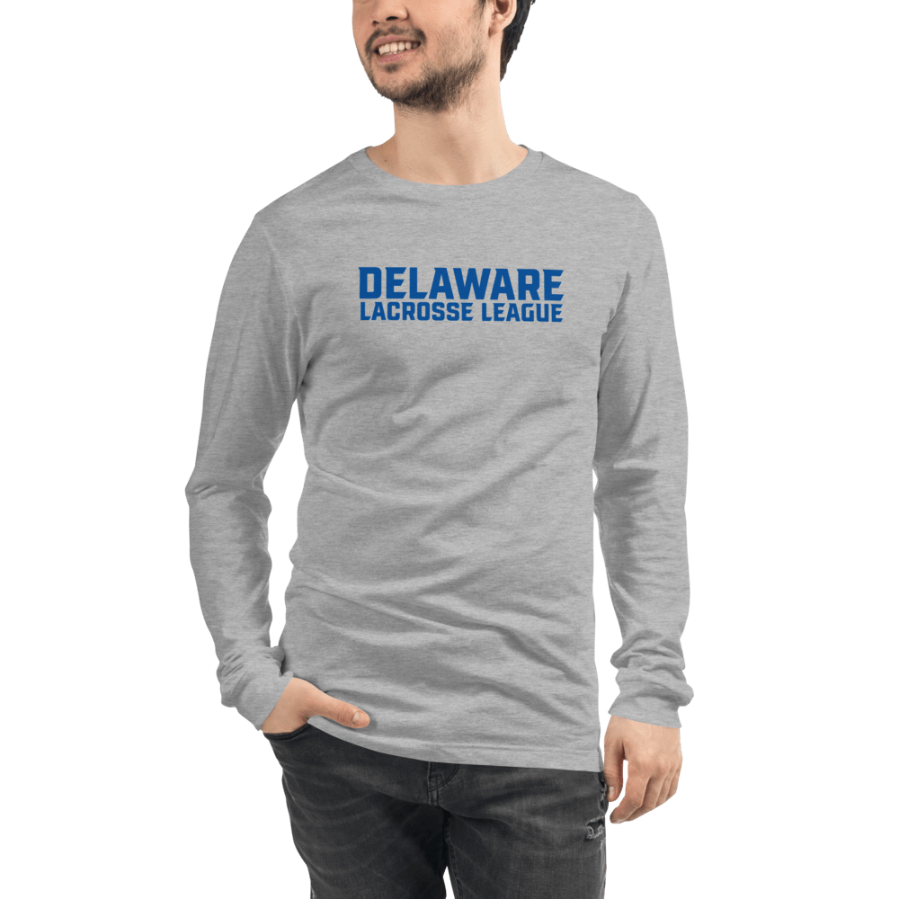 Delaware Lacrosse League  Adult Premium Long Sleeve T -Shirt Signature Lacrosse