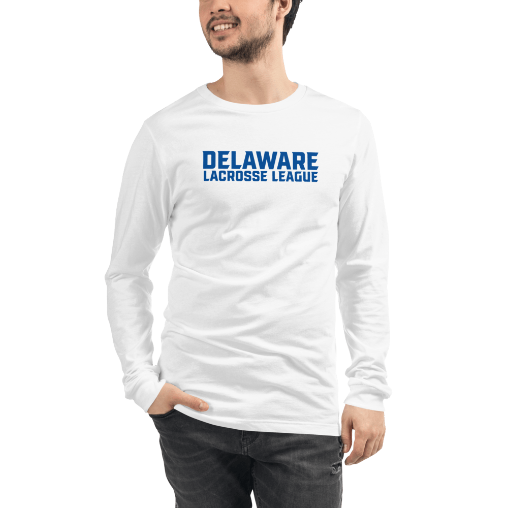 Delaware Lacrosse League  Adult Premium Long Sleeve T -Shirt Signature Lacrosse