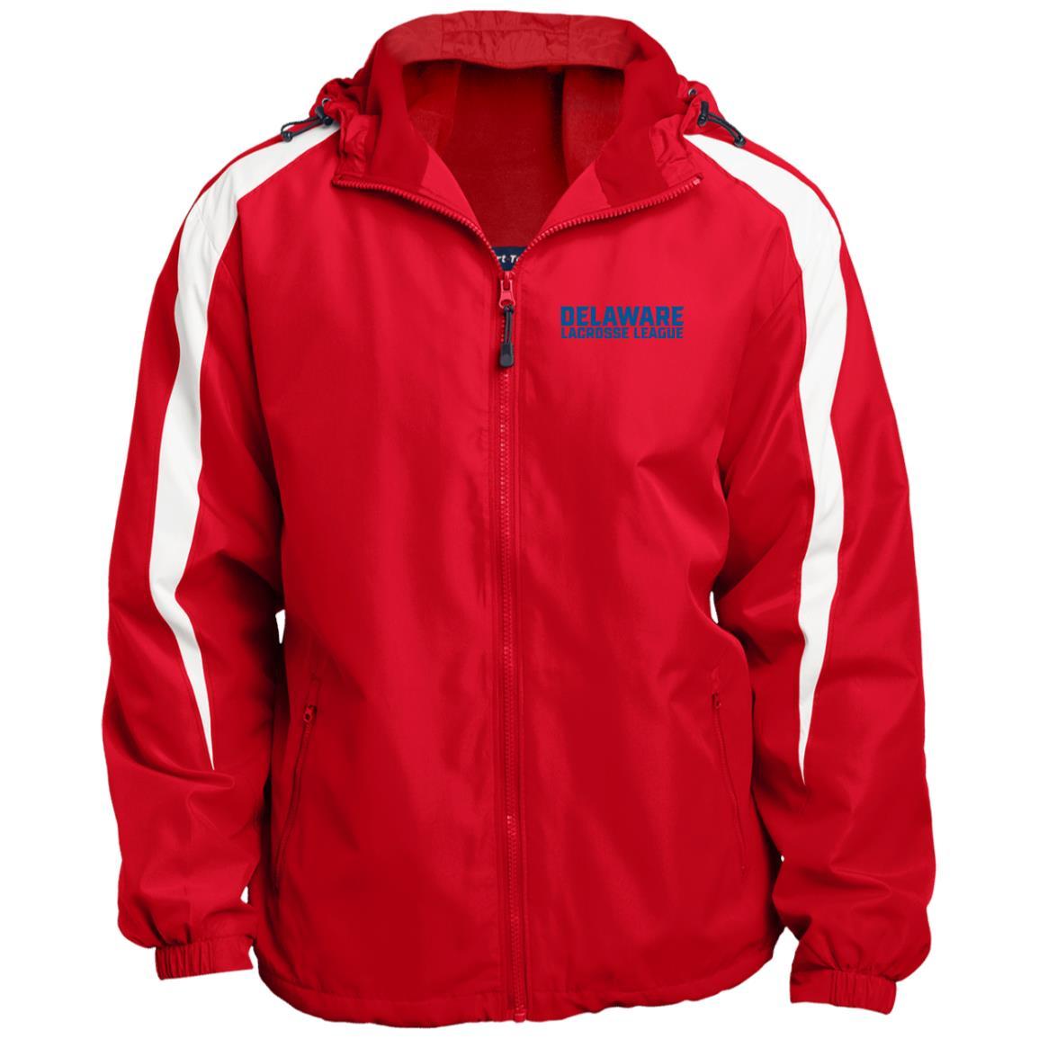 Delaware Lacrosse League Fleece Lined Hooded Premium Jacket Signature Lacrosse