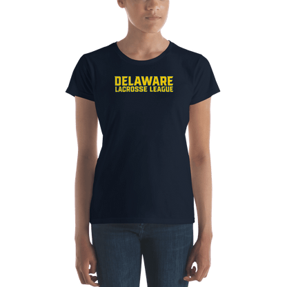 Delaware Lacrosse League Ladies Fitted Cotton Tee Signature Lacrosse