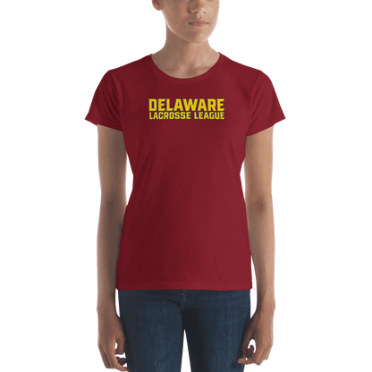 Delaware Lacrosse League Ladies Fitted Cotton Tee Signature Lacrosse