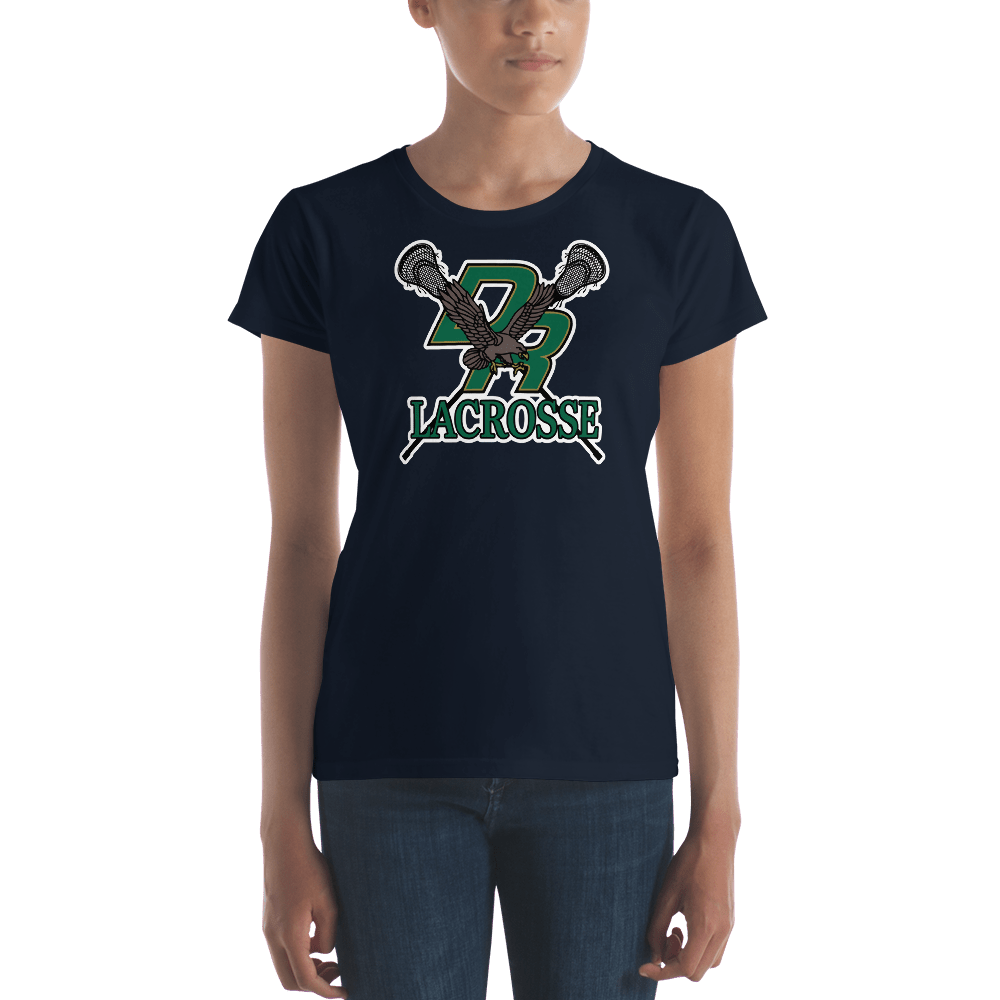 Dighton Rehoboth Lacrosse Ladies Fitted Cotton Tee Signature Lacrosse