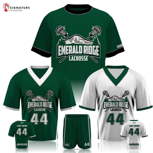 Emerald Ridge Lacrosse Men’s 4 Piece Game Package: HS Boys Signature Lacrosse