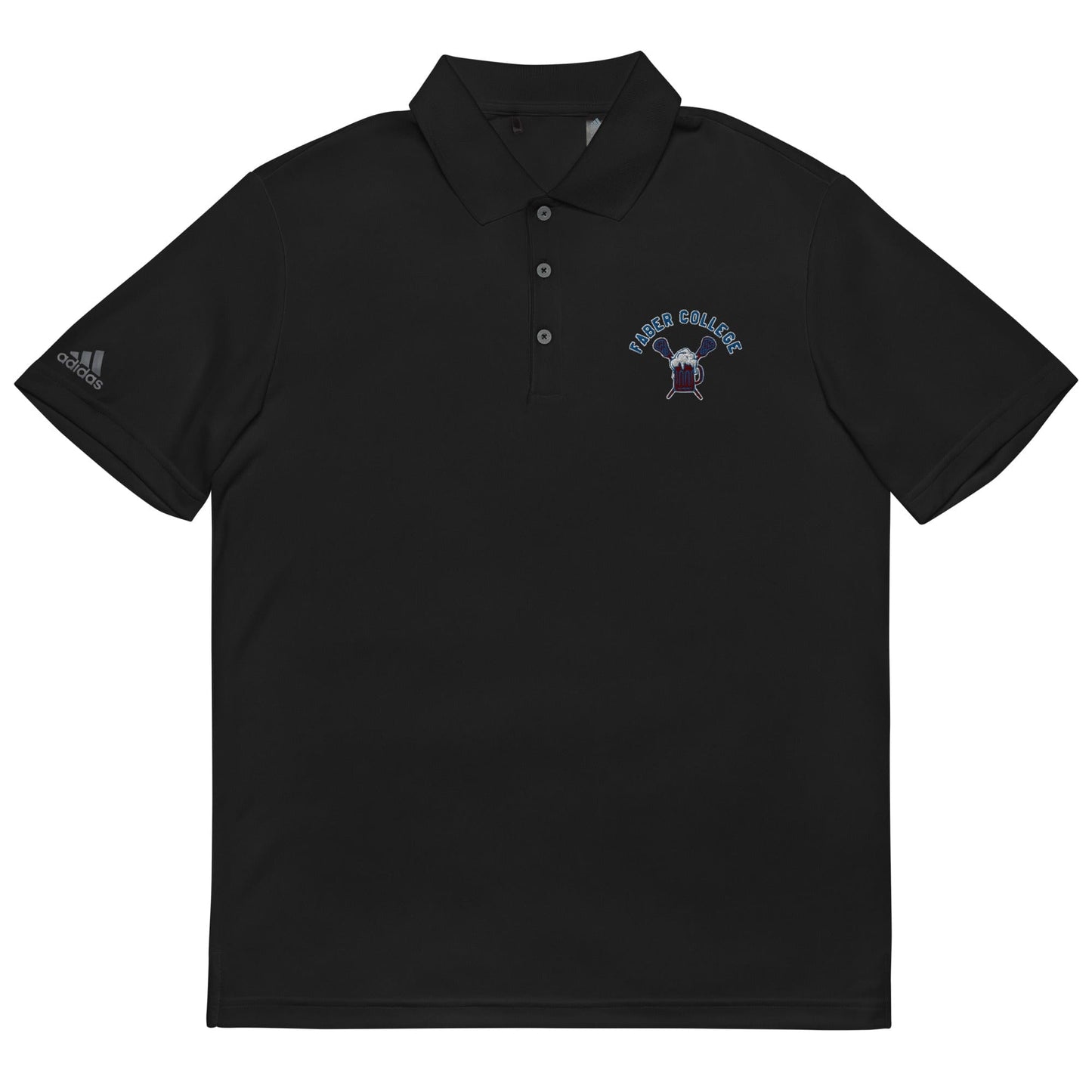 Faber College Lacrosse Adult Adidas Performance Polo Signature Lacrosse