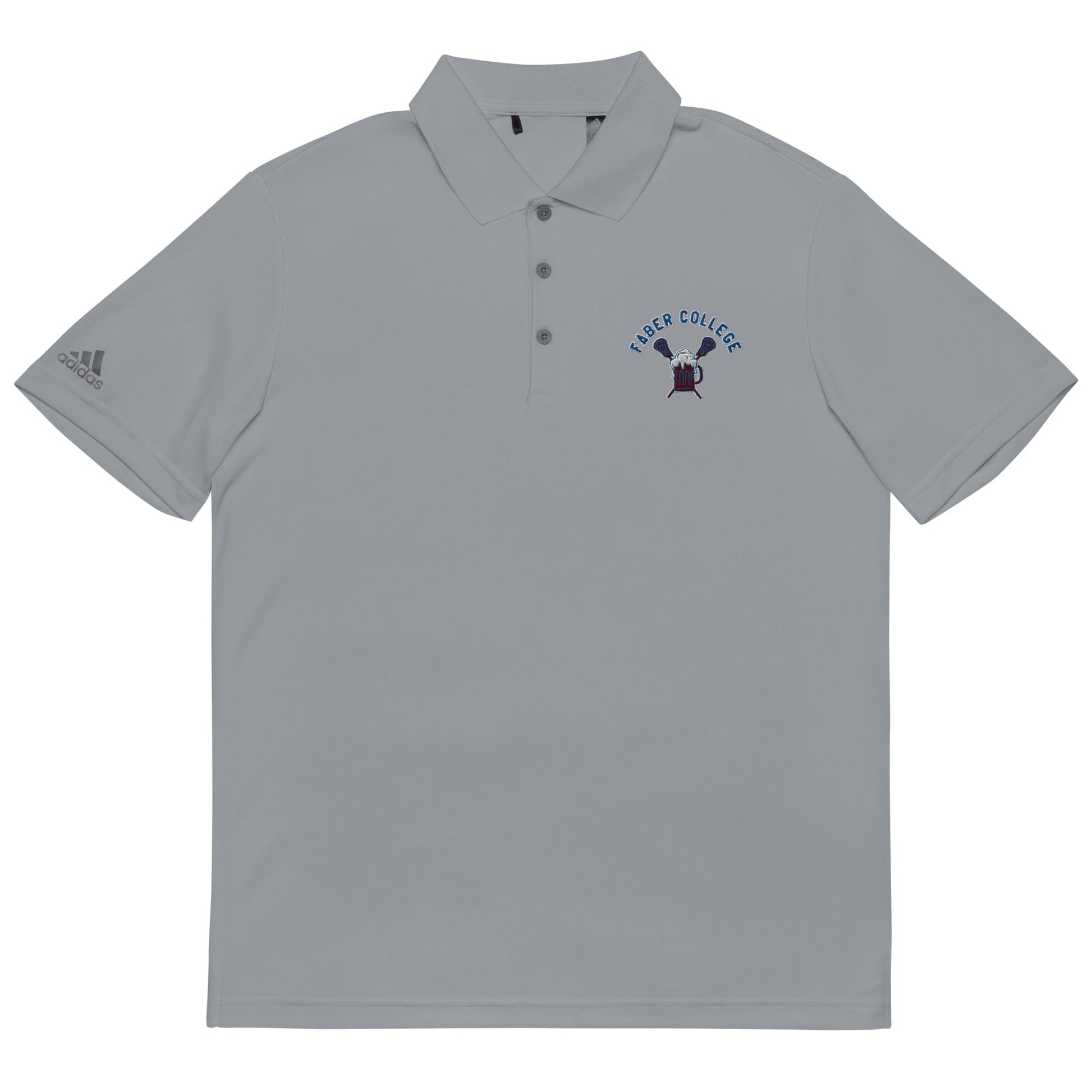 Faber College Lacrosse Adult Adidas Performance Polo Signature Lacrosse