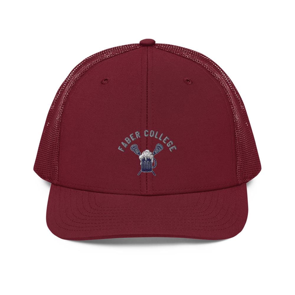 Faber College Lacrosse Richardson Trucker Hat Signature Lacrosse