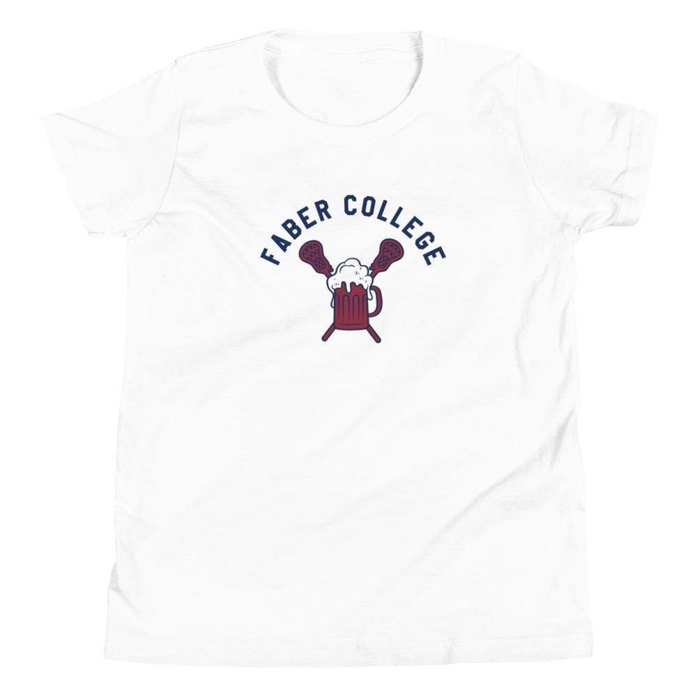 Faber College Lacrosse Youth Premium Short Sleeve T-Shirt Signature Lacrosse