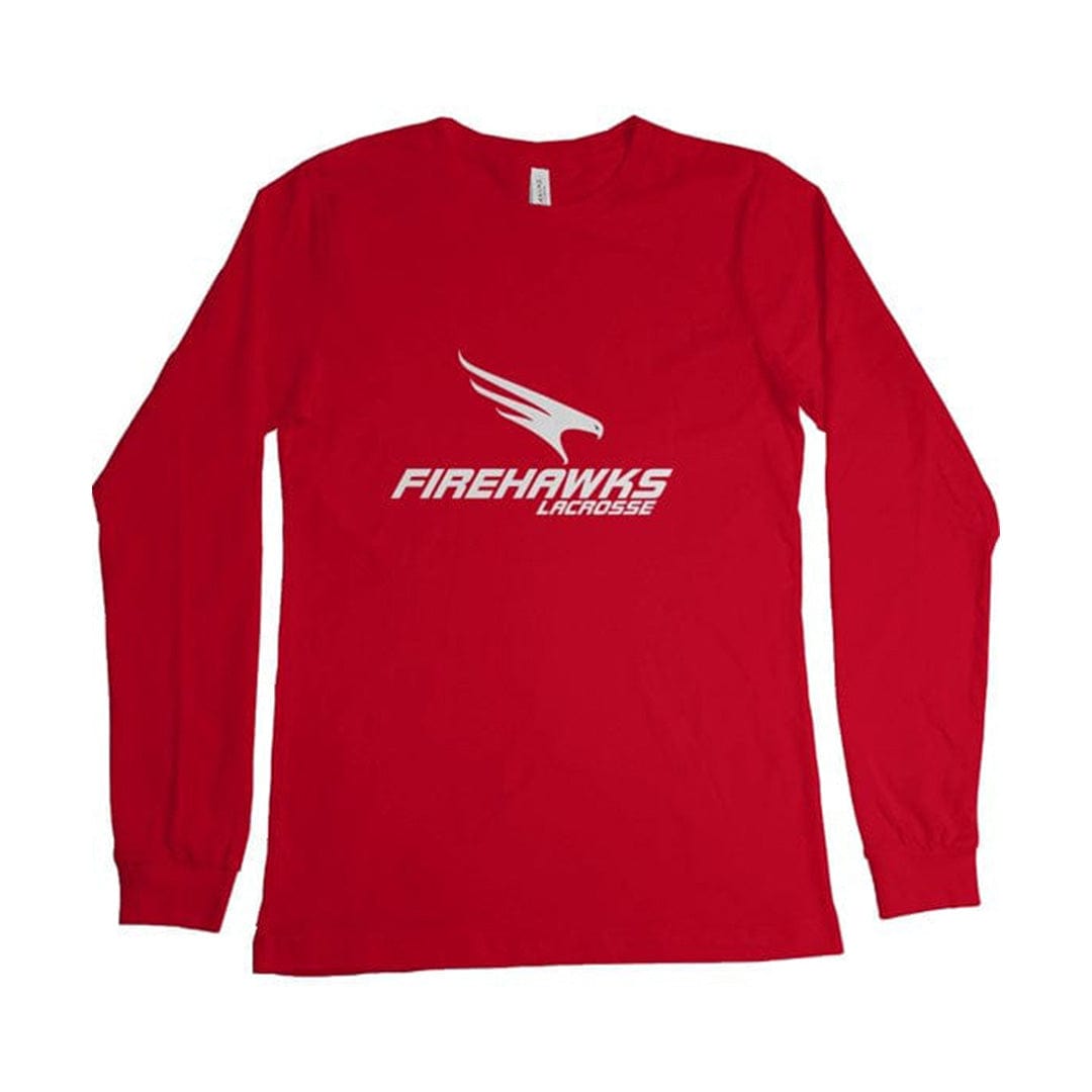 Firehawks Lacrosse Adult Cotton Long Sleeve T-Shirt Signature Lacrosse