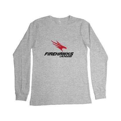 Firehawks Lacrosse Adult Cotton Long Sleeve T-Shirt Signature Lacrosse